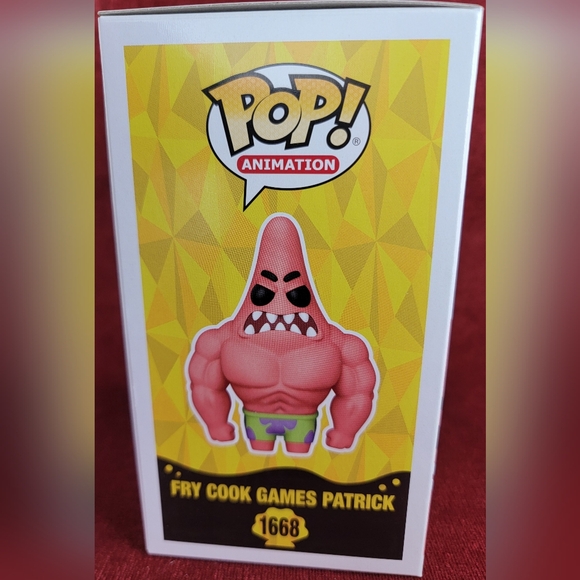 Fry cook games Patrick funko # 1668 (nib) With pop protector - Picture 6 of 7